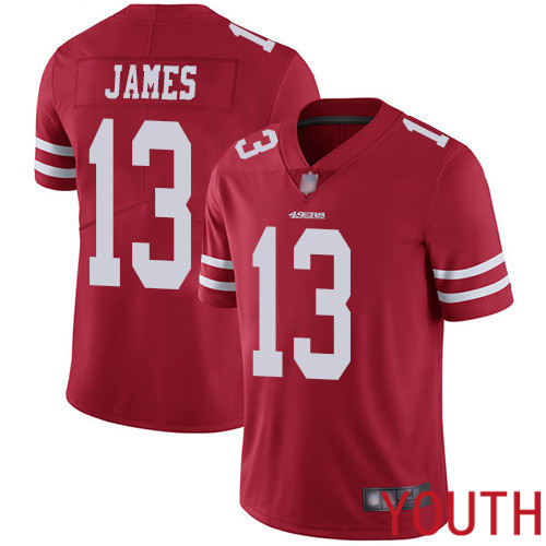 San Francisco 49ers Limited Red Youth Richie James Home NFL Jersey #13 Vapor Untouchable